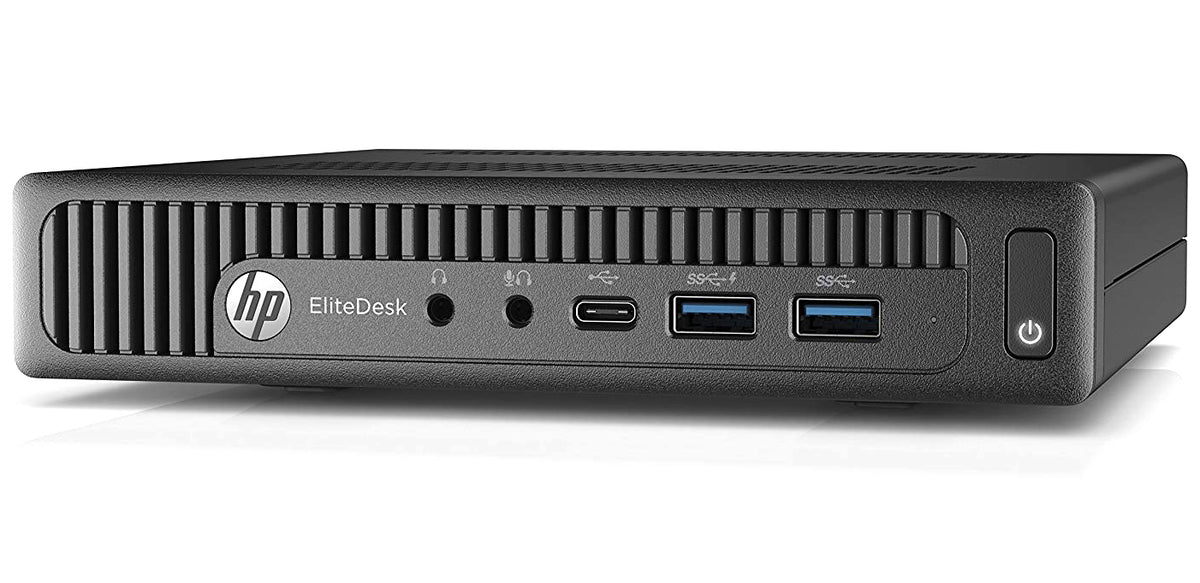 HP EliteDesk 800 G2 Desktop Mini PC, Intel Core i5 6500T 2.5Ghz, 8GB DDR4  RAM, 256GB SSD Hard Drive, USB Type C, Windows 10 Pro (Refurbished)