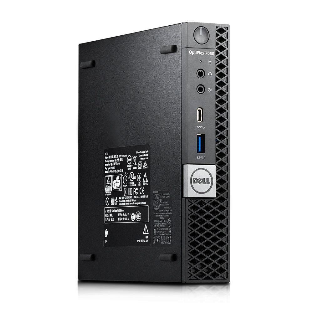 Dell Optiplex 7050 Micro Form Factor Desktop, Intel i5 7500T 2.7Ghz, 16GB  DDR4, 1TB NVMe M.2 SSD, HDMI, Windows 10 Pro (Refurbished)