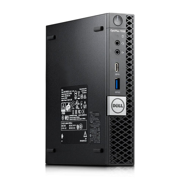 Dell Optiplex 7050 Micro Form Factor Desktop, Intel i5 7500T 2.7Ghz, 16GB  DDR4, 256GB NVMe M.2 SSD, Wi-Fi, HDMI, Windows 10 Pro (Refurbished)