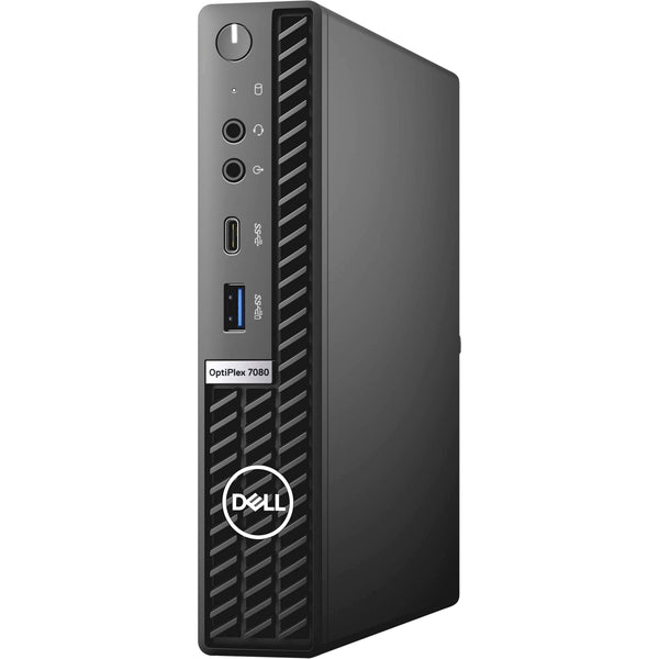 Dell Optiplex 7080 Micro Form Factor Desktop, Intel Six-Core i5 10500T  2.3Ghz, 32GB DDR4, 512GB NVMe M.2 SSD, USB Type C, Windows 10 Pro  (Refurbished)